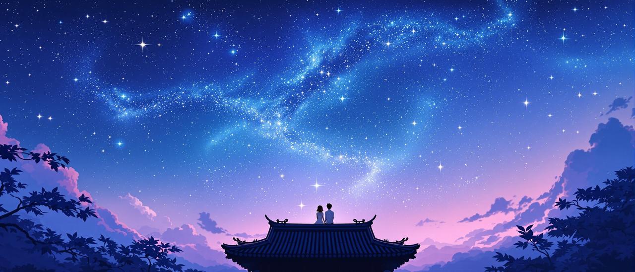 星河万里不及你 - 唯美星空下的青春物语，每一帧都是壁纸